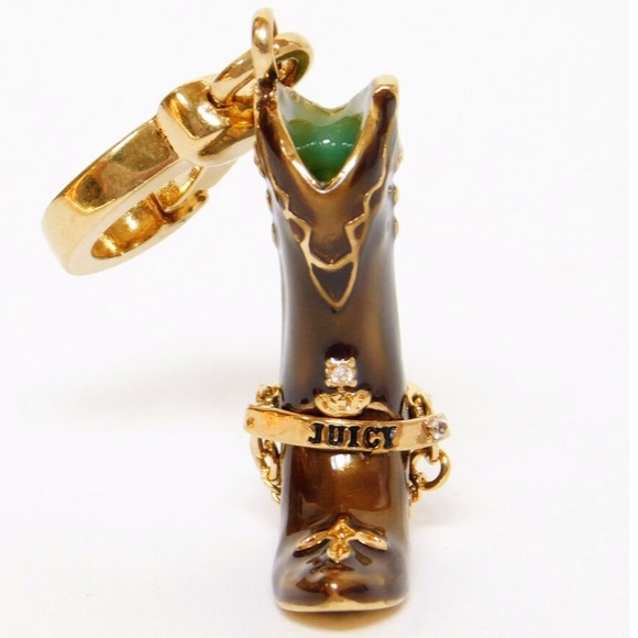 New Juicy Couture Cowboy boot Charm RODEO COWGIRL WESTERN BOHO EQUESTRIAN COWBOY - Picture 5 of 7